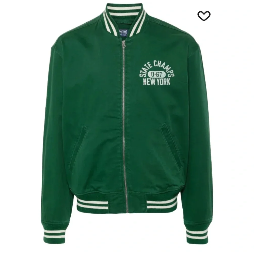 🛍️Polo Ralph Lauren NEW Varsity cotton bomber jacket State champs NY Small - Picture 1 of 7
